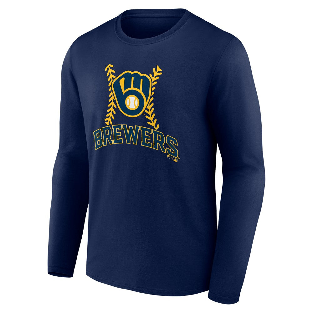 Sal Frelick Milwaukee Brewers Name & Number Fastball Long Sleeve T-Shirt - Navy