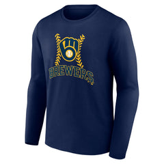 Sal Frelick Milwaukee Brewers Name & Number Fastball Long Sleeve T-Shirt - Navy