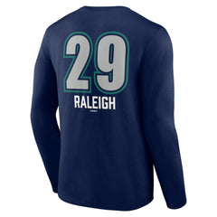 Cal Raleigh Seattle Mariners Name & Number Fastball Long Sleeve T-Shirt - Navy
