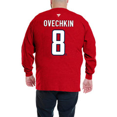 Alexander Ovechkin Washington Capitals Profile Big & Tall Name & Number Thermal Pullover Sweatshirt Red