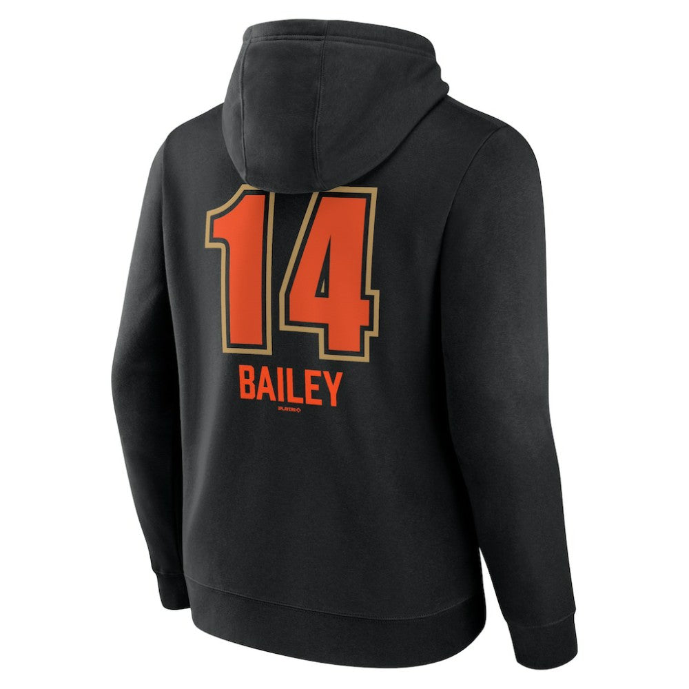 Patrick Bailey San Francisco Giants Name & Number Fastball Pullover Hoodie - Black