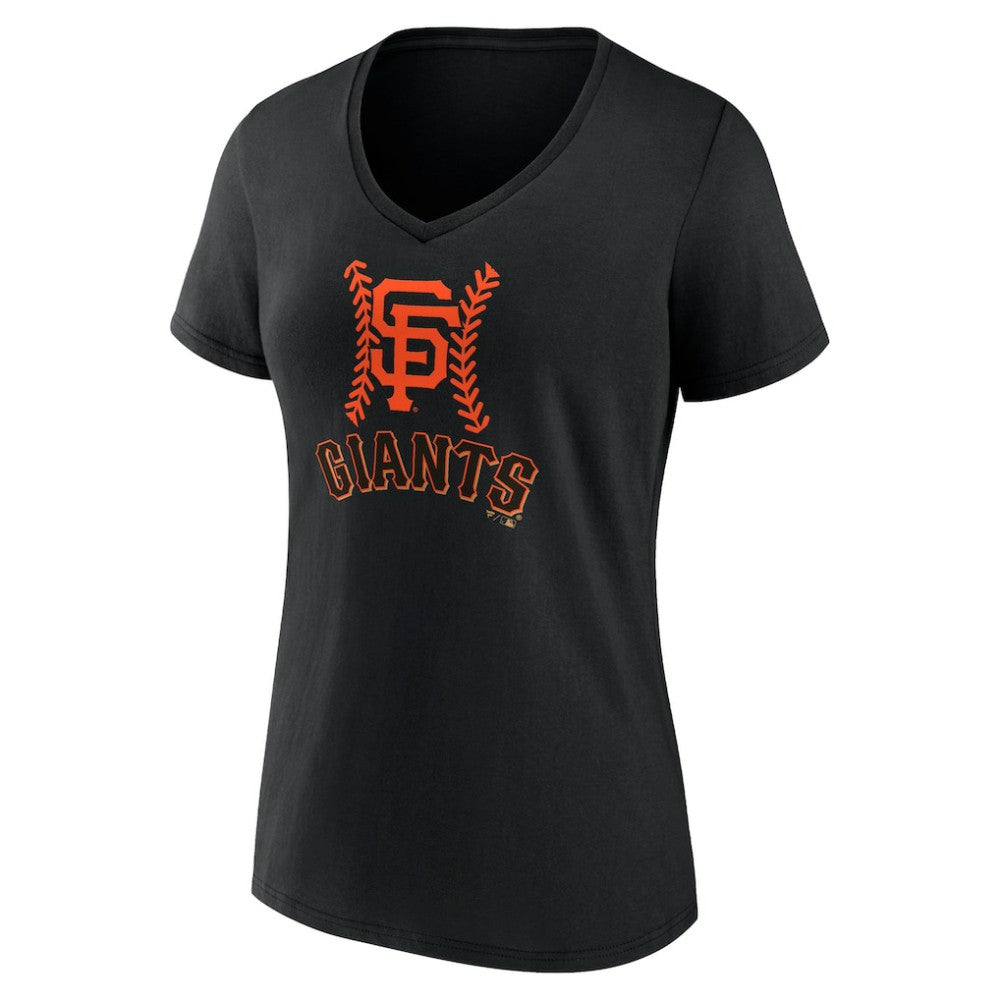 Patrick Bailey San Francisco Giants Women's Name & Number Fastball V-Neck T-Shirt - Black