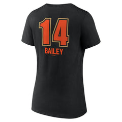 Patrick Bailey San Francisco Giants Women's Name & Number Fastball V-Neck T-Shirt - Black