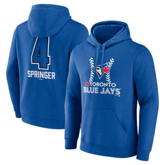 George Springer Toronto Blue Jays Name & Number Fastball Pullover Hoodie - Royal