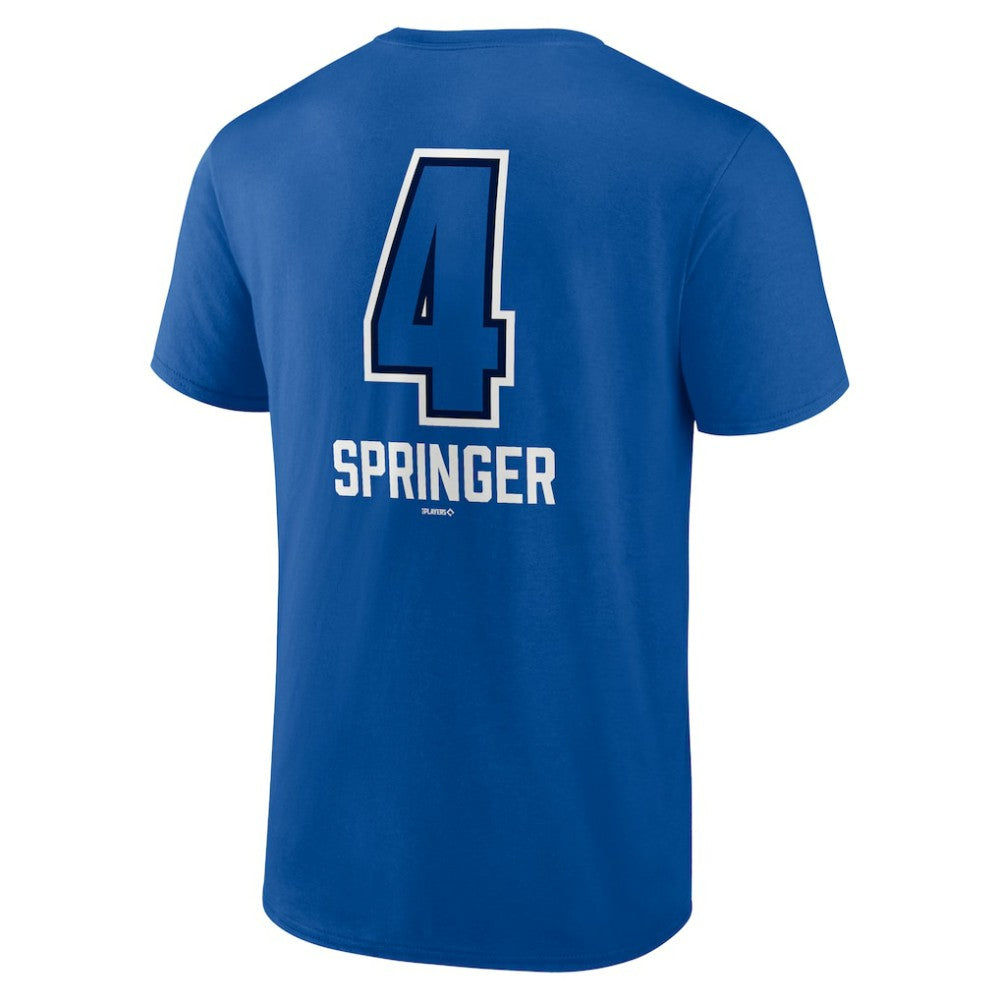 George Springer Toronto Blue Jays Name & Number Fastball T-Shirt - Royal