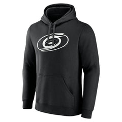 Carolina Hurricanes Personalized Name & Number Monochrome Pullover Hoodie Black