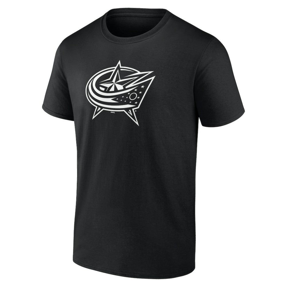 Columbus Blue Jackets Personalized Name & Number Monochrome T-Shirt Black