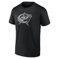 Columbus Blue Jackets Personalized Name & Number Monochrome T-Shirt Black