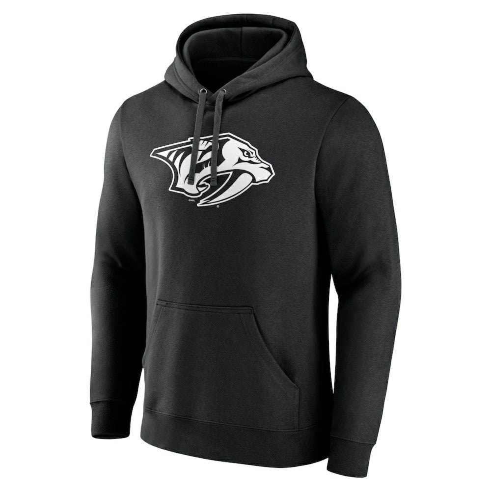 Nashville Predators Personalized Name & Number Monochrome Pullover Hoodie Black