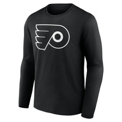 Philadelphia Flyers Personalized Name & Number Monochrome Long Sleeve T-Shirt Black