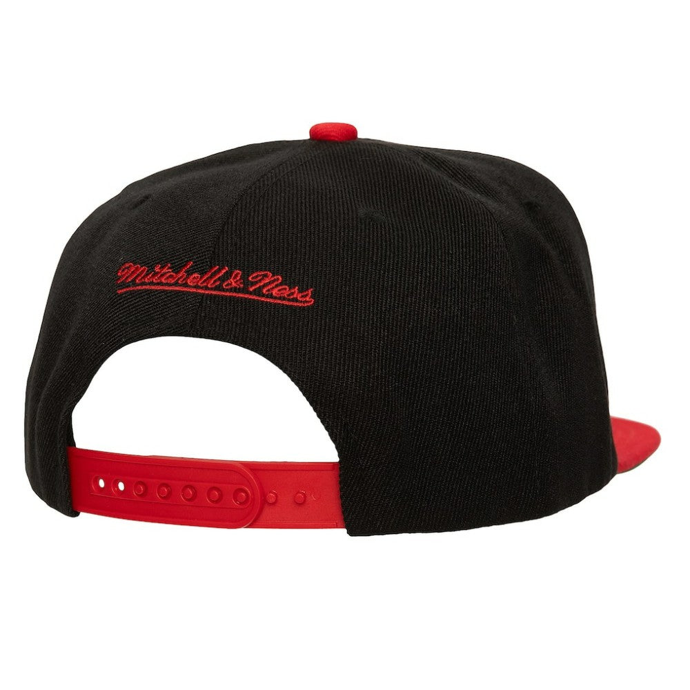 Atlanta Braves Rise Up Snapback Hat - Black | Mitchell & Ness