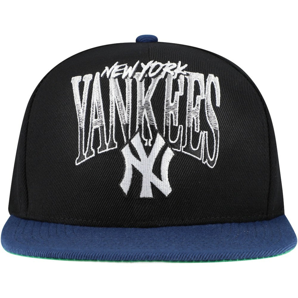 New York Yankees Rise Up Snapback Hat - Black | Mitchell & Ness