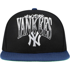New York Yankees Rise Up Snapback Hat - Black | Mitchell & Ness