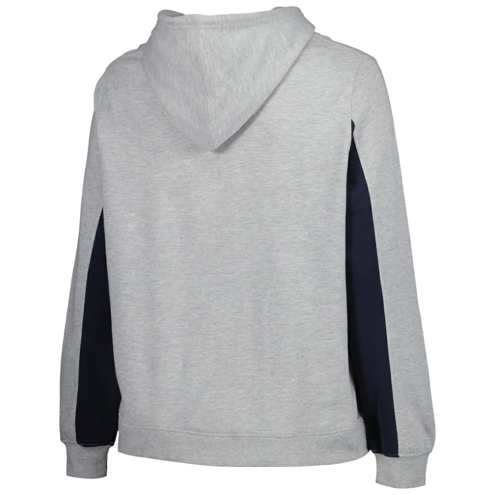 Boston Red Sox Profile Women's Plus Size Pullover Jersey Hoodie - Heather Gray