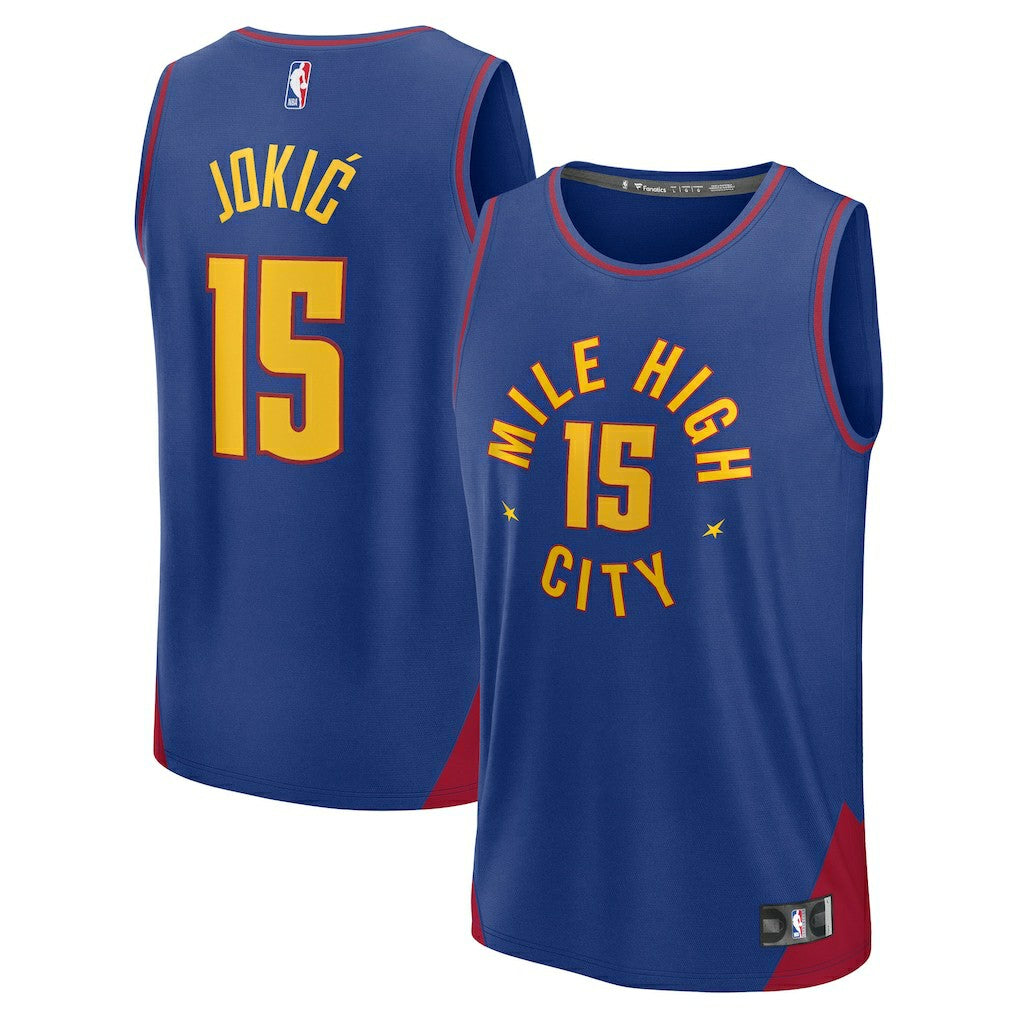 Nikola Jokic Denver Nuggets Fast Break Replica Player Jersey sale - Statement Editi- Blue | Fanatics sale