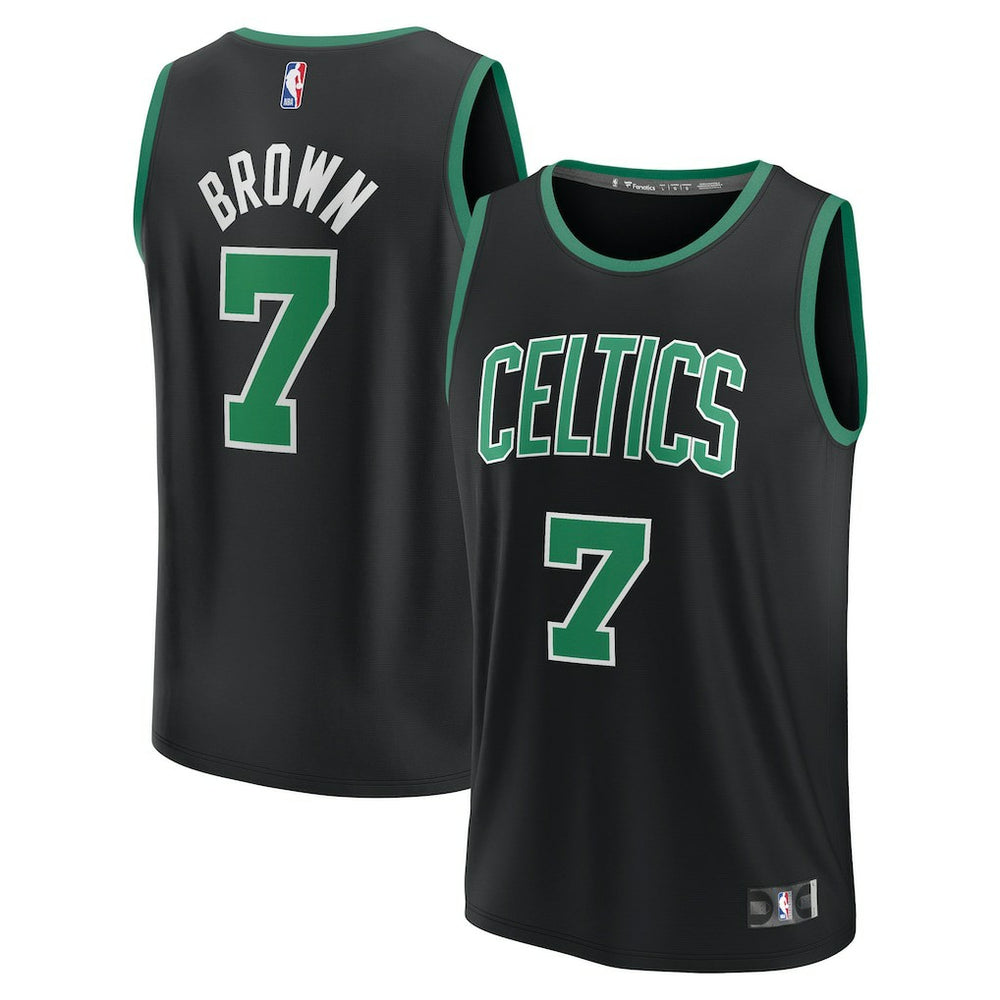 Jaylen Brown Boston Celtics Fast Break Replica Player Jersey - Statement Edition - Black | Fanatics on sale