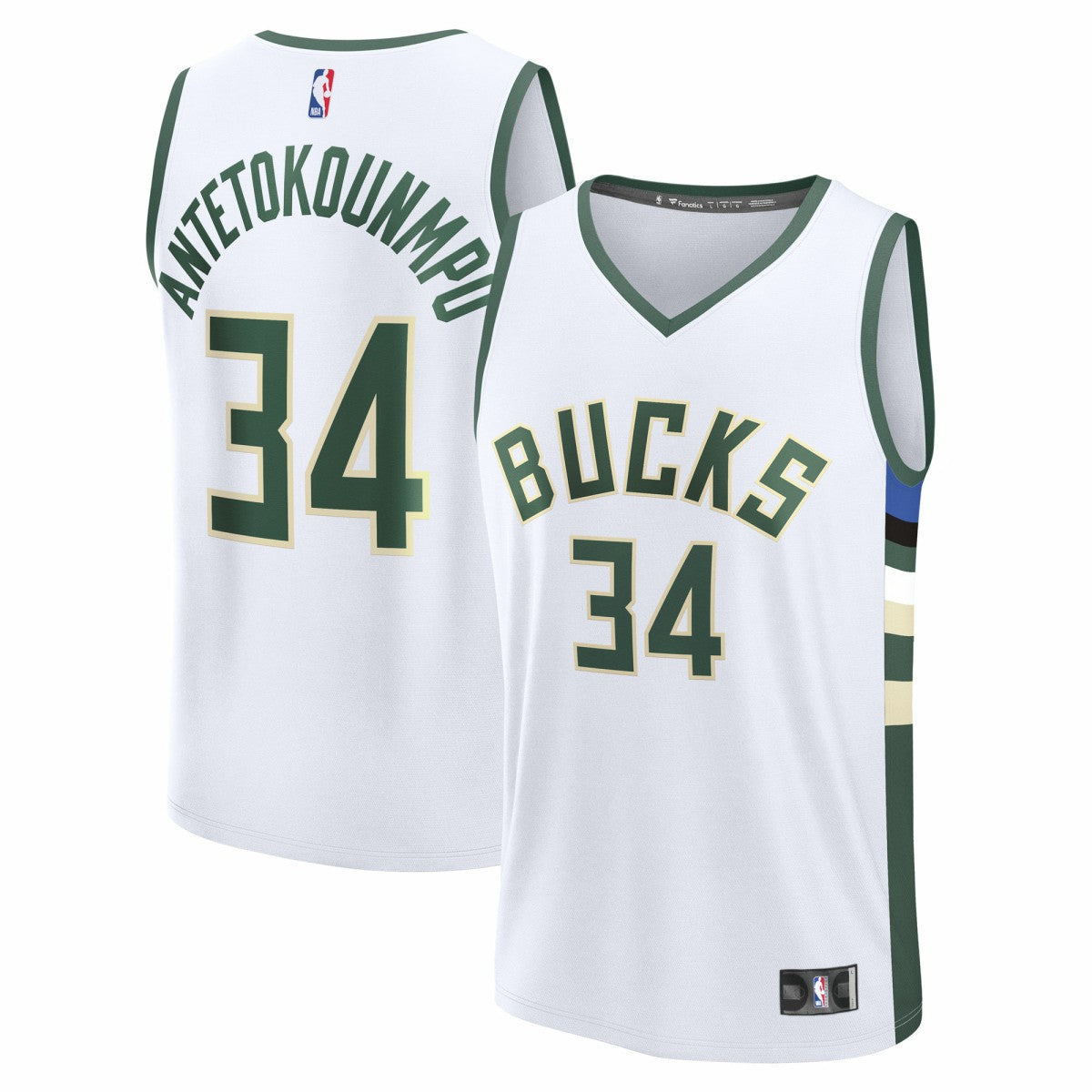 Giannis Antetokounmpo Milwaukee Bucks Youth Fast Break Replica Player Jersey - Association Edition - White | Fanatics discount