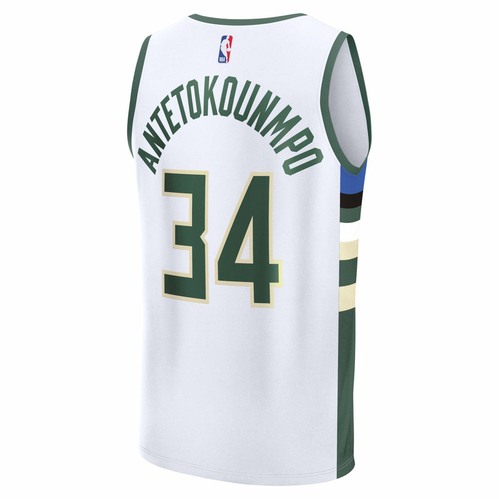 Giannis Antetokounmpo Milwaukee Bucks Youth Fast Break Replica Player Jersey - Association Edition - White | Fanatics discount