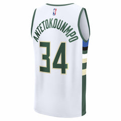 Giannis Antetokounmpo Milwaukee Bucks Youth Fast Break Replica Player Jersey - Association Edition - White | Fanatics discount