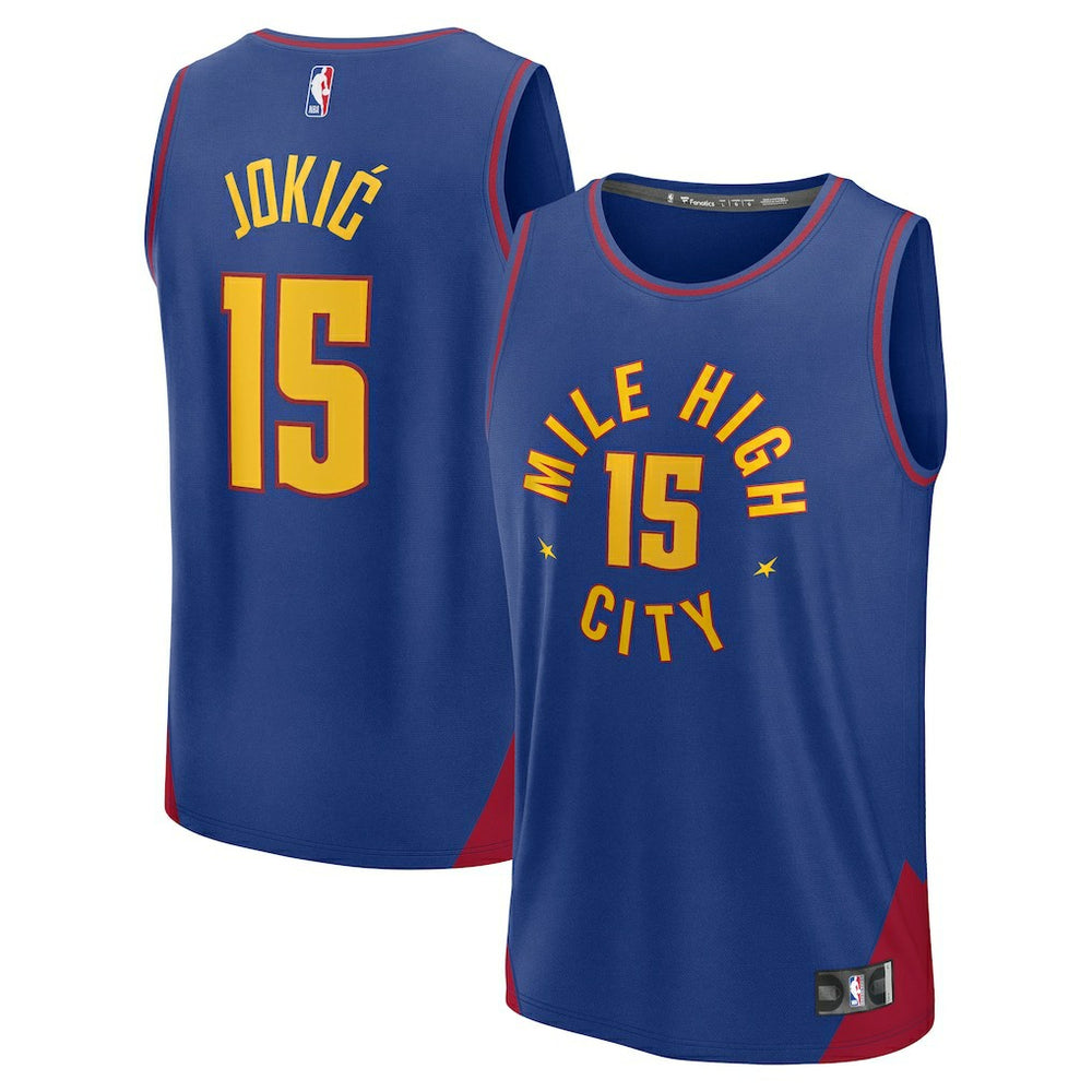 Nikola Jokic Denver Nuggets Youth Fast Break Replica Player Jersey sale - Statement Editi- Blue | Fanatics on sale