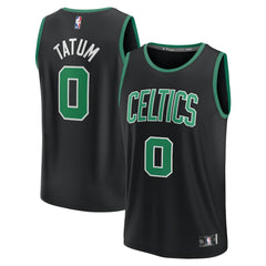 Jayson Tatum Boston Celtics Youth Fast Break Replica Player Jersey - Statement Edition - Black | Fanatics shop