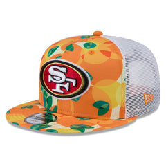 San Francisco 49ers New Era Citrus 9FIFTY Trucker Snapback Hat - Orange for sale