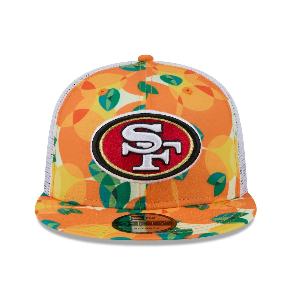 San Francisco 49ers New Era Citrus 9FIFTY Trucker Snapback Hat - Orange for sale