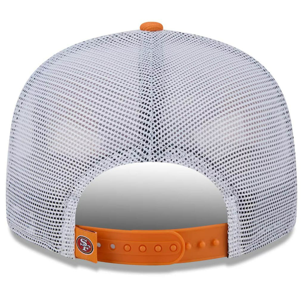 San Francisco 49ers New Era Citrus 9FIFTY Trucker Snapback Hat - Orange for sale
