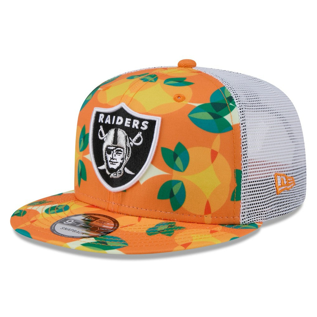 Las Vegas Raiders New Era Citrus 9FIFTY Trucker Snapback Hat - Orange online