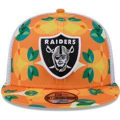 Las Vegas Raiders New Era Citrus 9FIFTY Trucker Snapback Hat - Orange online