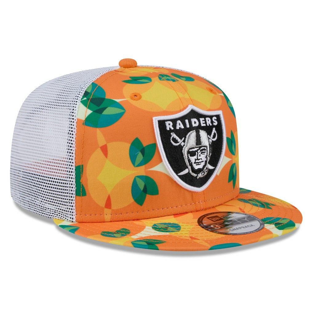 Las Vegas Raiders New Era Citrus 9FIFTY Trucker Snapback Hat - Orange online