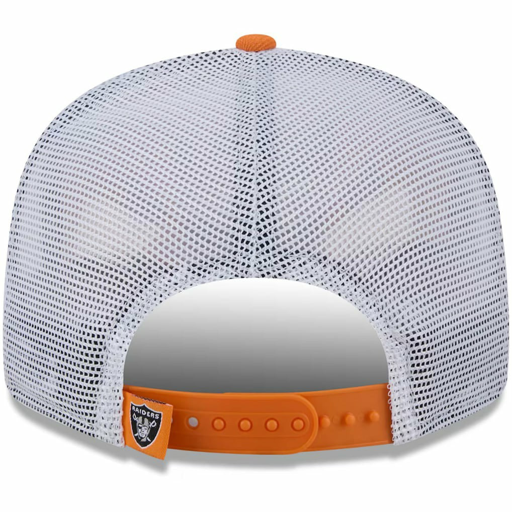 Las Vegas Raiders New Era Citrus 9FIFTY Trucker Snapback Hat - Orange online