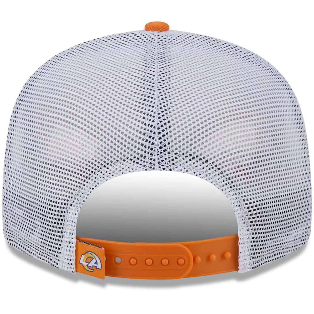 Los Angeles Rams New Era Citrus 9FIFTY Trucker Snapback Hat - Orange on sale