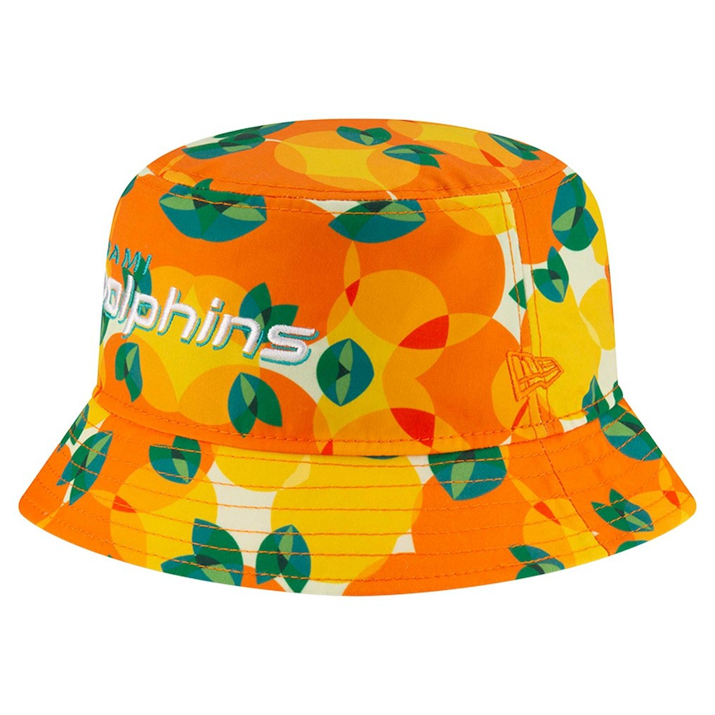 Miami Dolphins New Era Citrus Bucket Hat - Orange cheap
