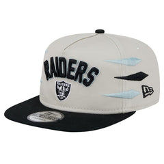 Las Vegas Raiders New Era Athletic Golfer Snapback Hat - Stone/Black for sale