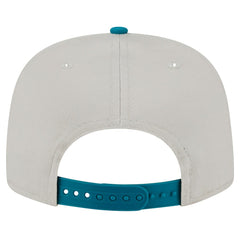 Miami Dolphins New Era Athletic Golfer Snapback Hat - Stone/Aqua on sale