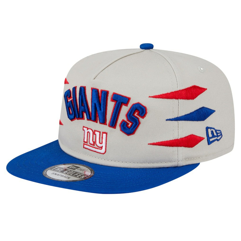 New York Giants New Era Athletic Golfer Snapback Hat - Stone/Royal for sale