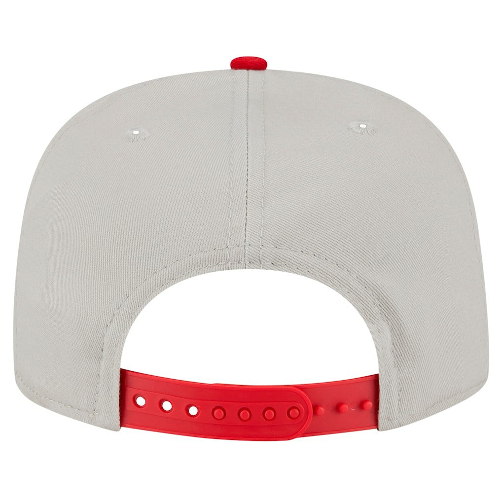 San Francisco 49ers New Era Athletic Golfer Snapback Hat - Stone/Scarlet for sale