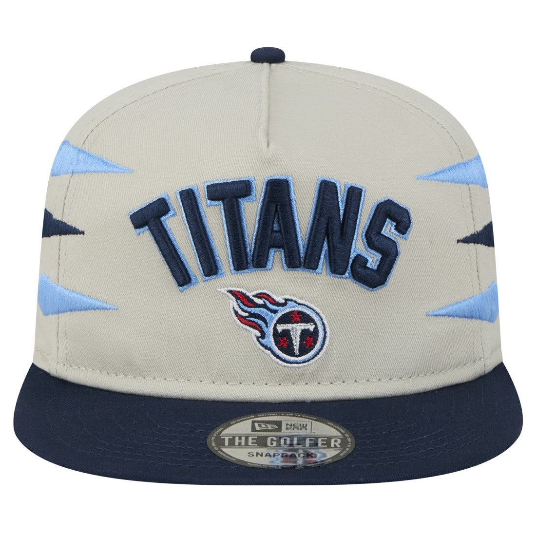 Tennessee Titans New Era Athletic Golfer Snapback Hat - Stone/Navy online