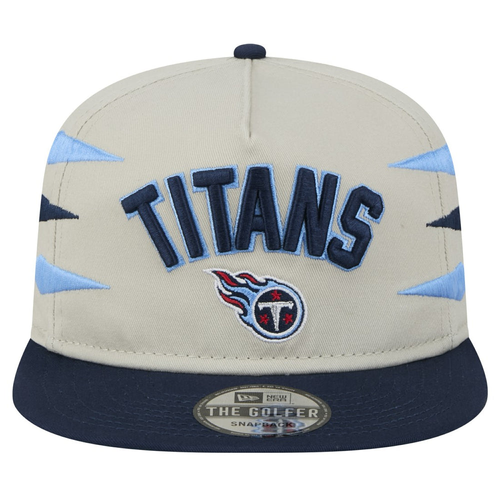 Tennessee Titans New Era Athletic Golfer Snapback Hat - Stone/Navy online