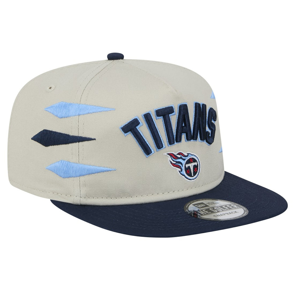Tennessee Titans New Era Athletic Golfer Snapback Hat - Stone/Navy online