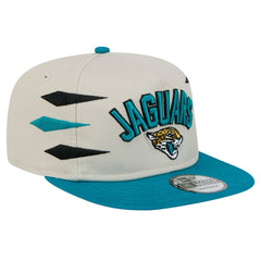 Jacksonville Jaguars New Era Athletic Golfer Snapback Hat - Stone/Teal outlet