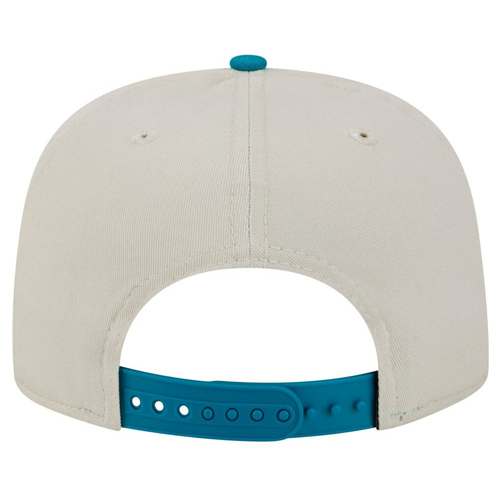 Jacksonville Jaguars New Era Athletic Golfer Snapback Hat - Stone/Teal outlet