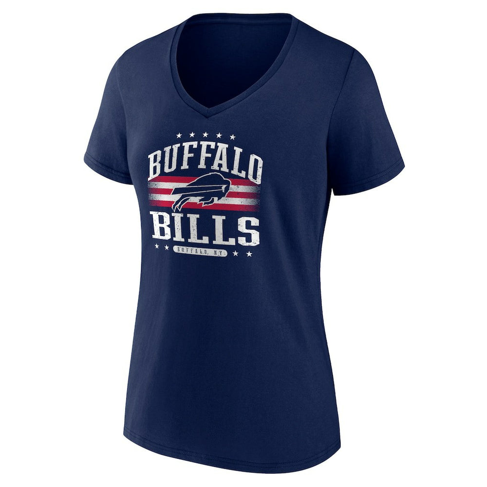Buffalo Bills Women's Americana Team V-Neck T-Shirt - Navy discount