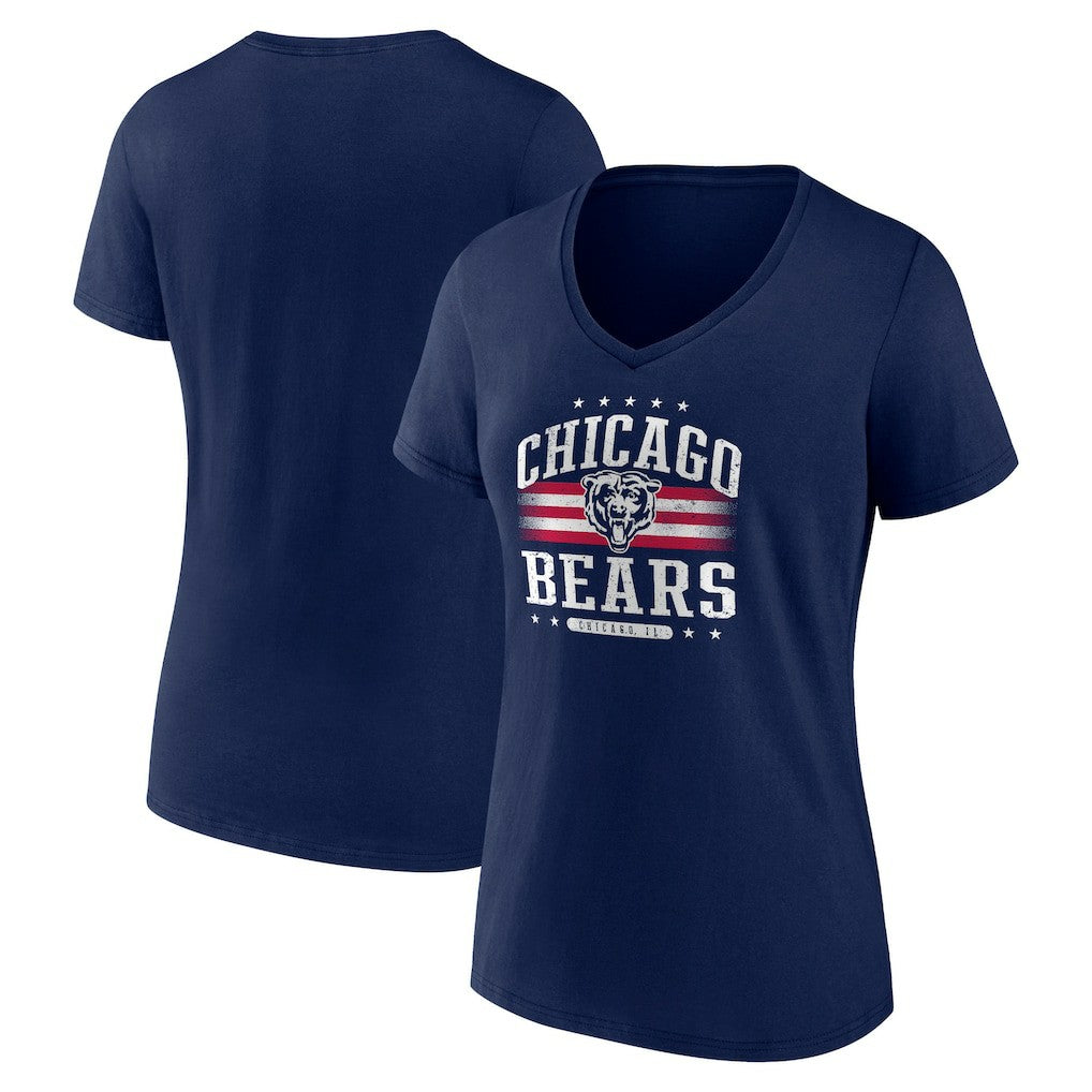 Chicago Bears Women's Americana Team V-Neck T-Shirt - Navy online