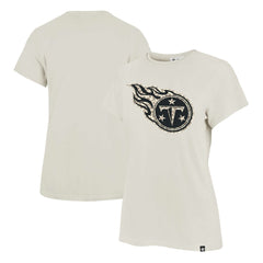 Tennessee Titans '47 Women's Panthera Frankie T-Shirt - Cream sale