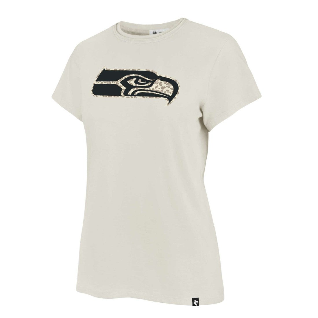 Seattle Seahawks '47 Women's Panthera Frankie T-Shirt - Cream outlet