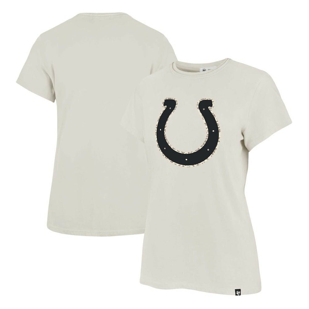 Indianapolis Colts '47 Women's Panthera Frankie T-Shirt - Cream for sale