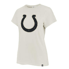 Indianapolis Colts '47 Women's Panthera Frankie T-Shirt - Cream for sale