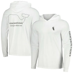 Chicago White Sox Vineyard Vines Long Sleeve Hoodie T-Shirt - White